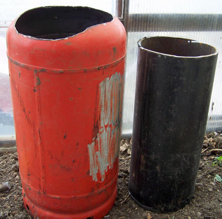 Rocket stove barrel and cylinder